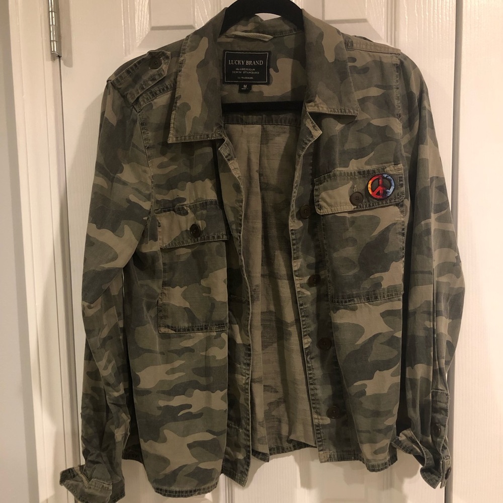 Lucky Brand Camo Shirt/Jacket size M